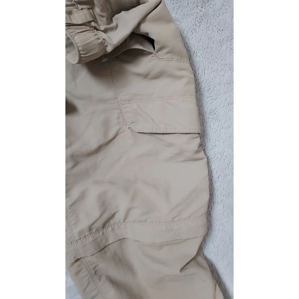 The North Face Pants Mens Medium Convertible Hiking Cargo Tan Cargo Belted Hike